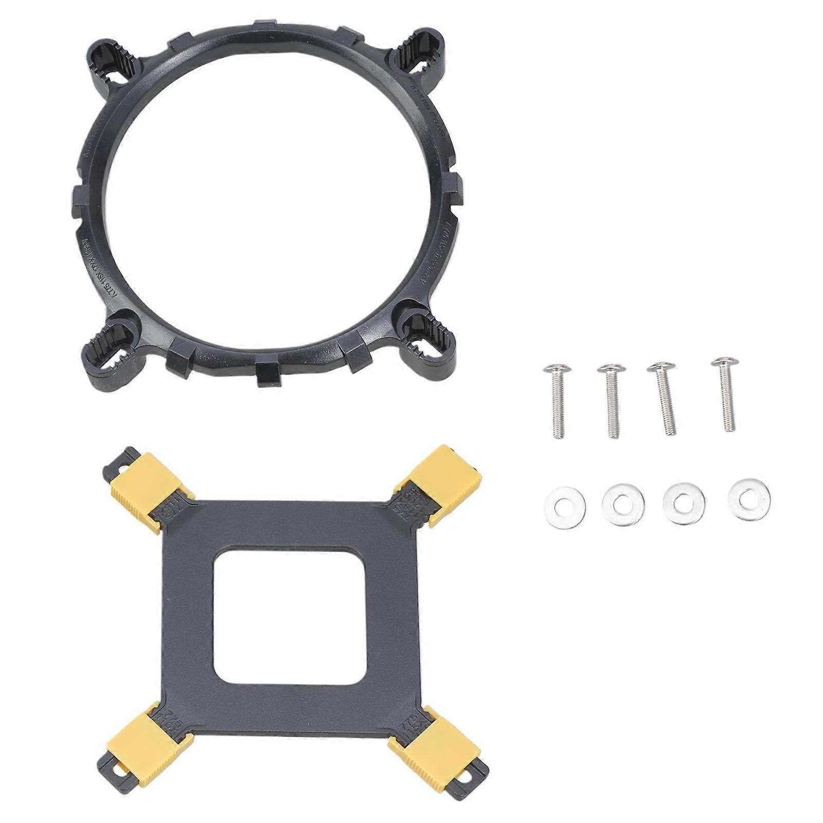 Heatsink Fan Mounting Brackets Kit CPU Radiators Brackets for LGA775 115X 1366 Adjustable Desktop Computer Brackets Multicolor