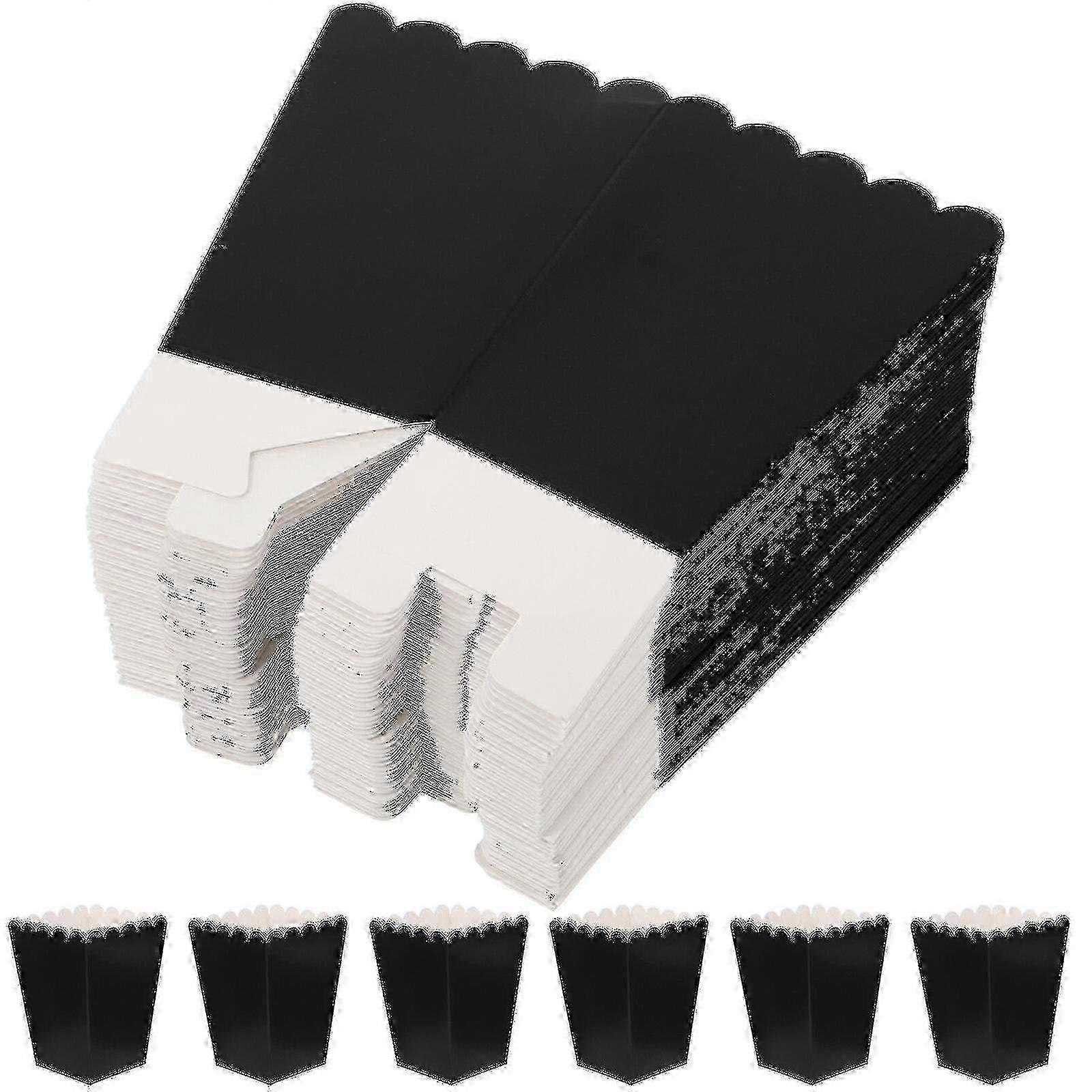 50pcs Popcorn Boxes Paper Popcorn Tubs Simple Greaseproof Popcorn Containers