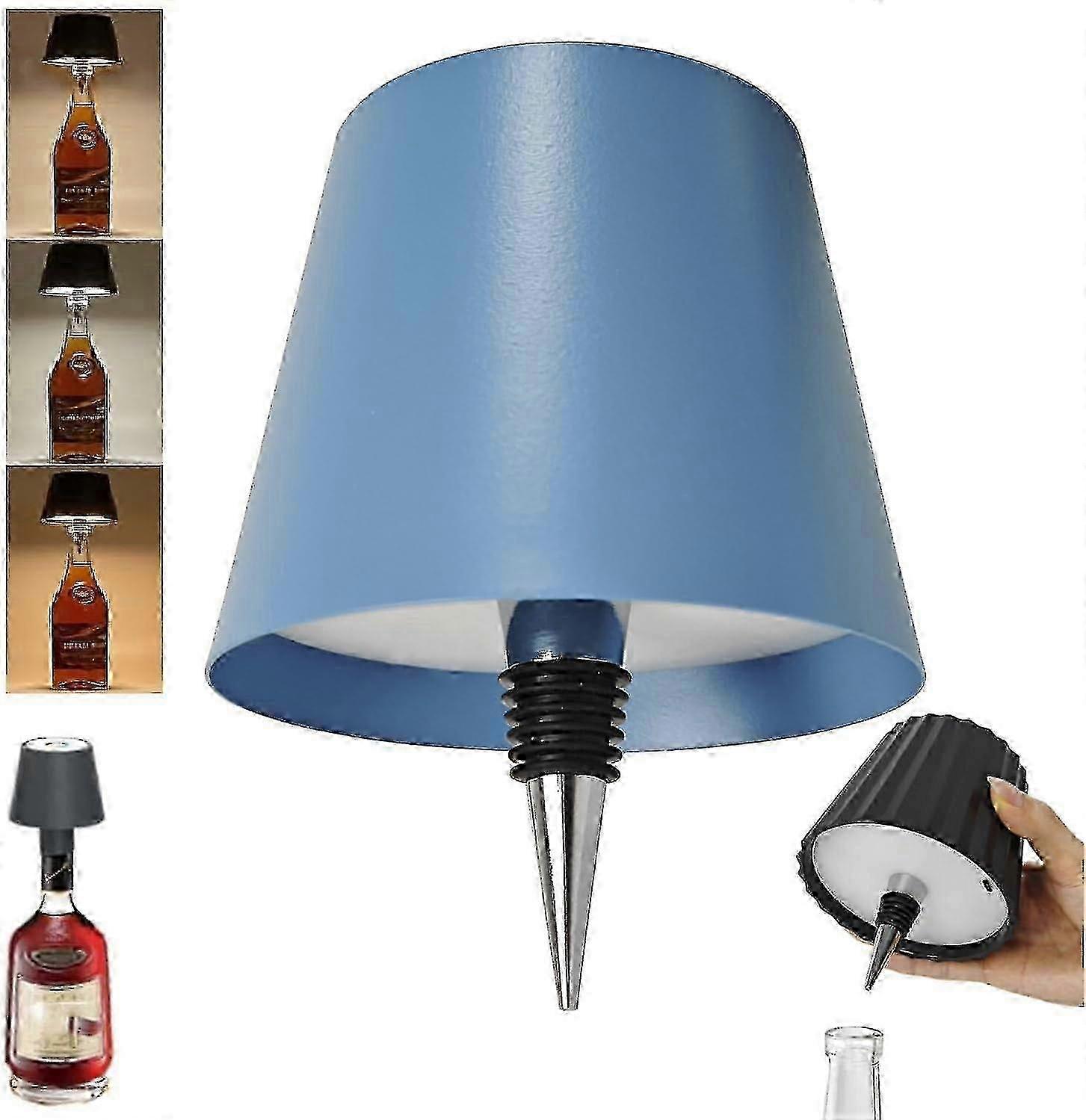 Wireless LED lights for bars with bottle decoration
