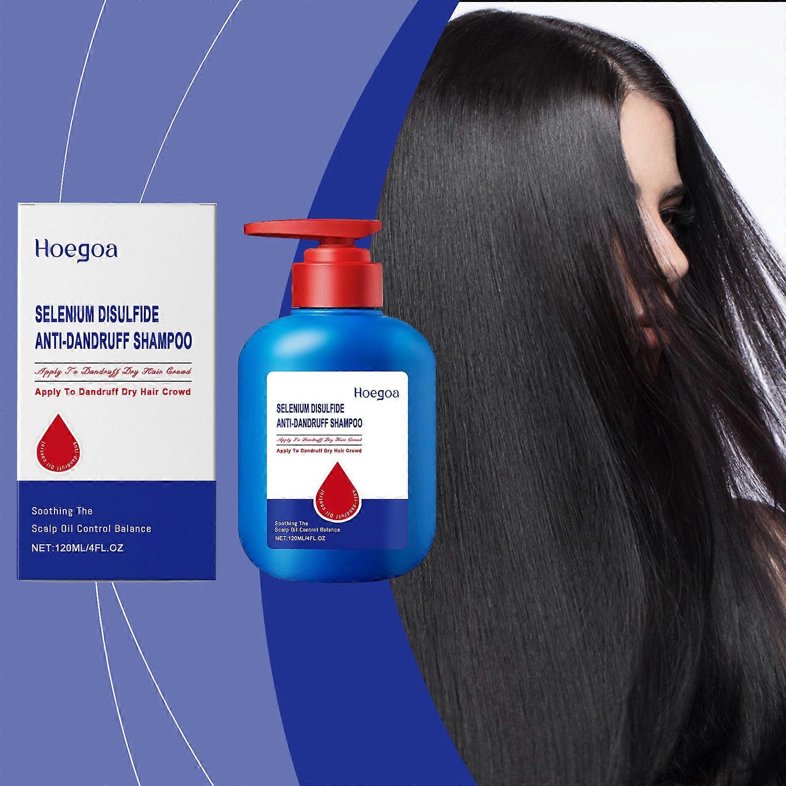 Hoegoa Selenium Disulfide Shampoo, Gently Cleanses Scalp, Nourishes, Softens And Refreshes Hair