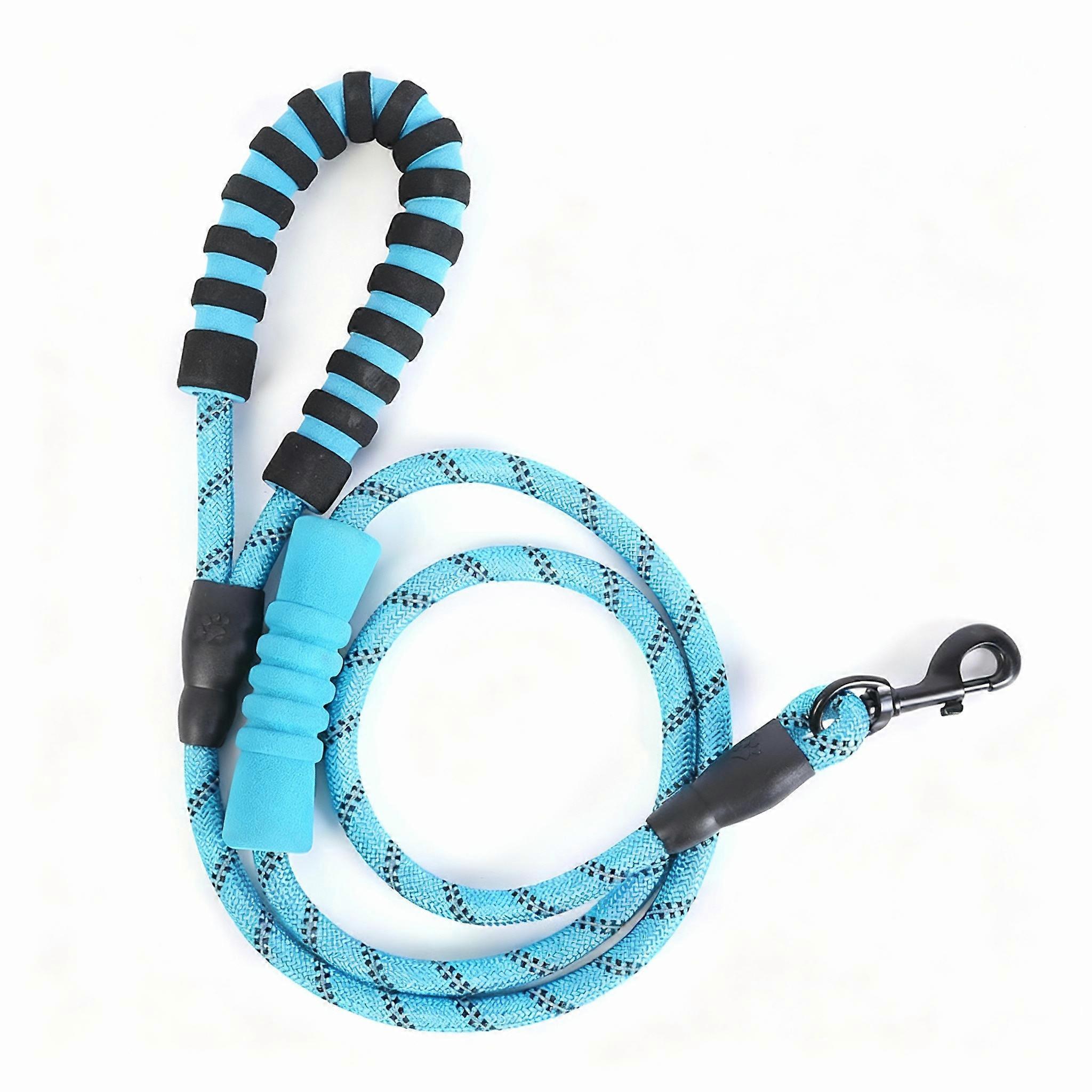 Large Dog Leash Multicolor Reflective Dog Lead Comfortable Handle for Medium and Large Dogs