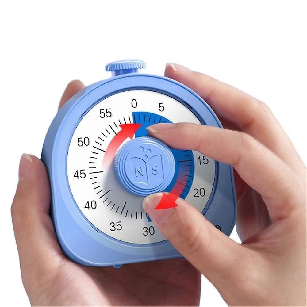 Visual Timer 60-Minutes Super Countdown Visual Timer Suitable for Children Adult Durable Mechanical(Pink)