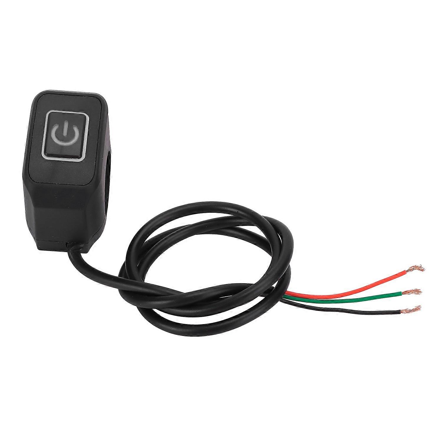 22mm Motorcycle Handlebar Switch Control Button Waterproof Universal for HeadlightWhite