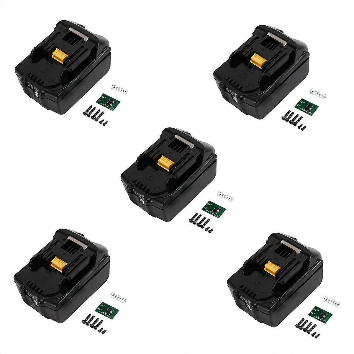 5X Plastic Case Nesting Single Cell Protection Detection Protection Board PCB for 18V Battery BL1840