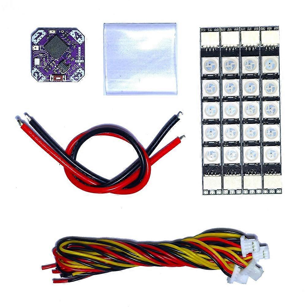 FPV Mini RGB Lighting Controller 4CH LED Light Control Module 2-6S Supports Wireless WiFi Parameter Adjustment for Drone