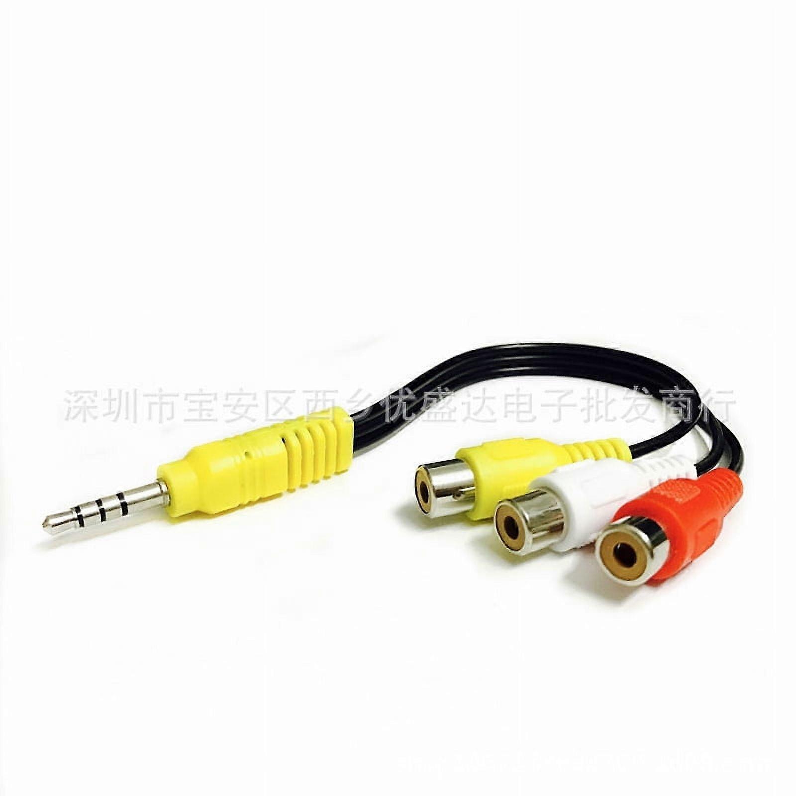 3Pcs AV Connecting Cord Multi-use AV Cord Cord Audio Adapter Reusable Connect Cord Video Adapter