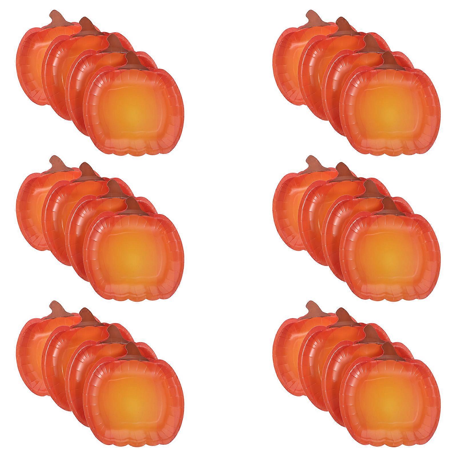 Pumpkin Paper Use for Dinner Table Thanksgiving Orange Paper Material 25Pcs