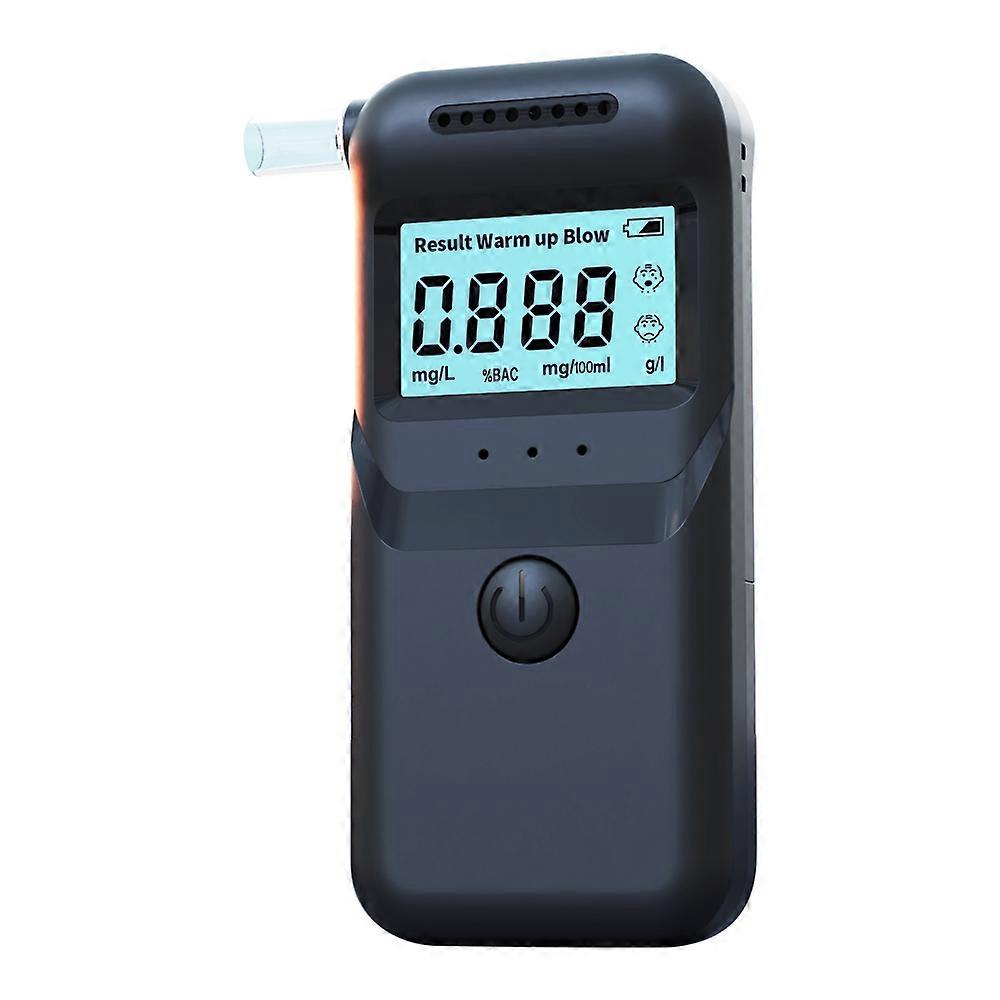 Digital Breath Alcohol Tester LCD Screen Breath Drunk Driving Analyzer Breathalyzer for Drunk Driving Test Use with 5 Mouthpiece