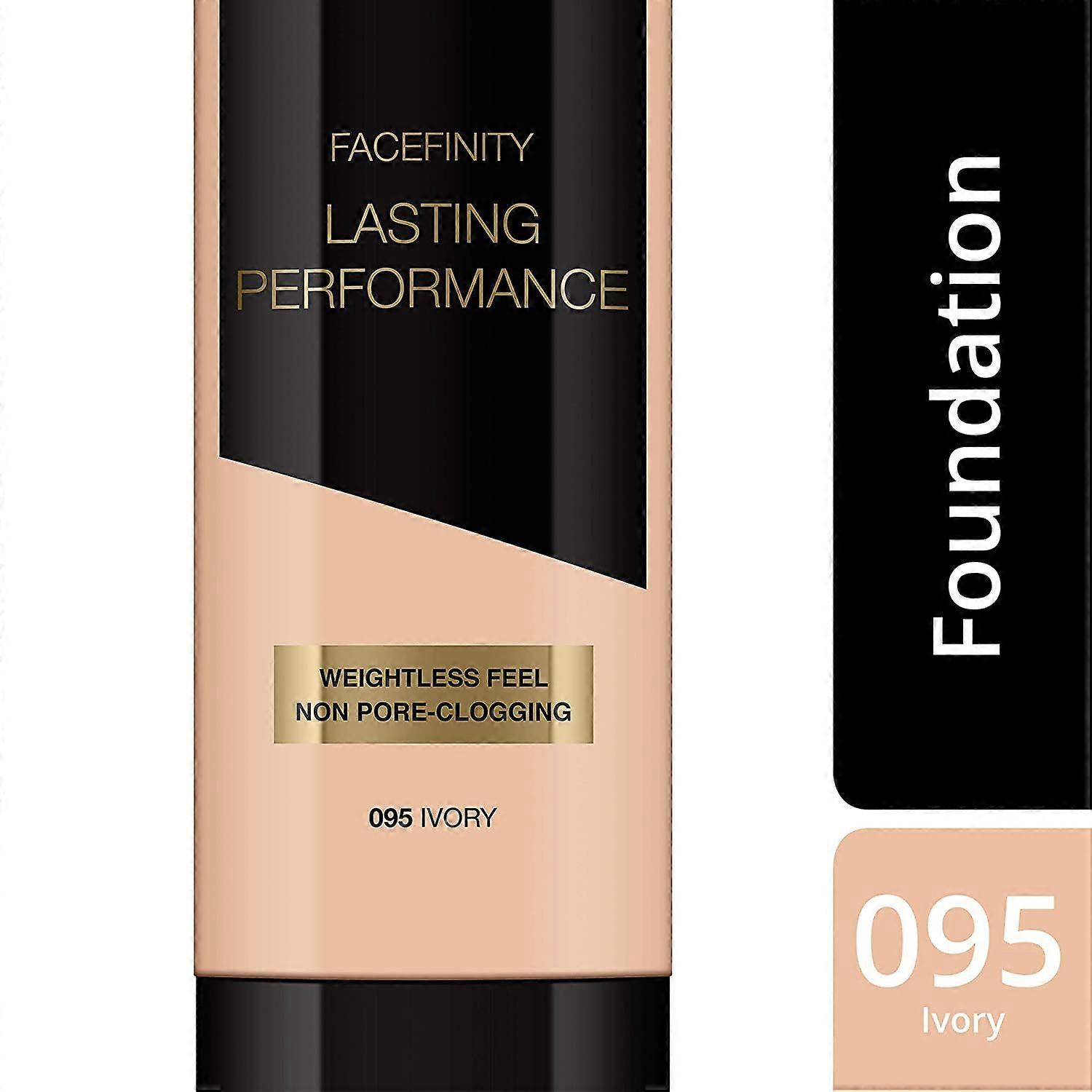 3 x Max Factor Lasting Performance Weightless Feel Foundation 95 Ivory
