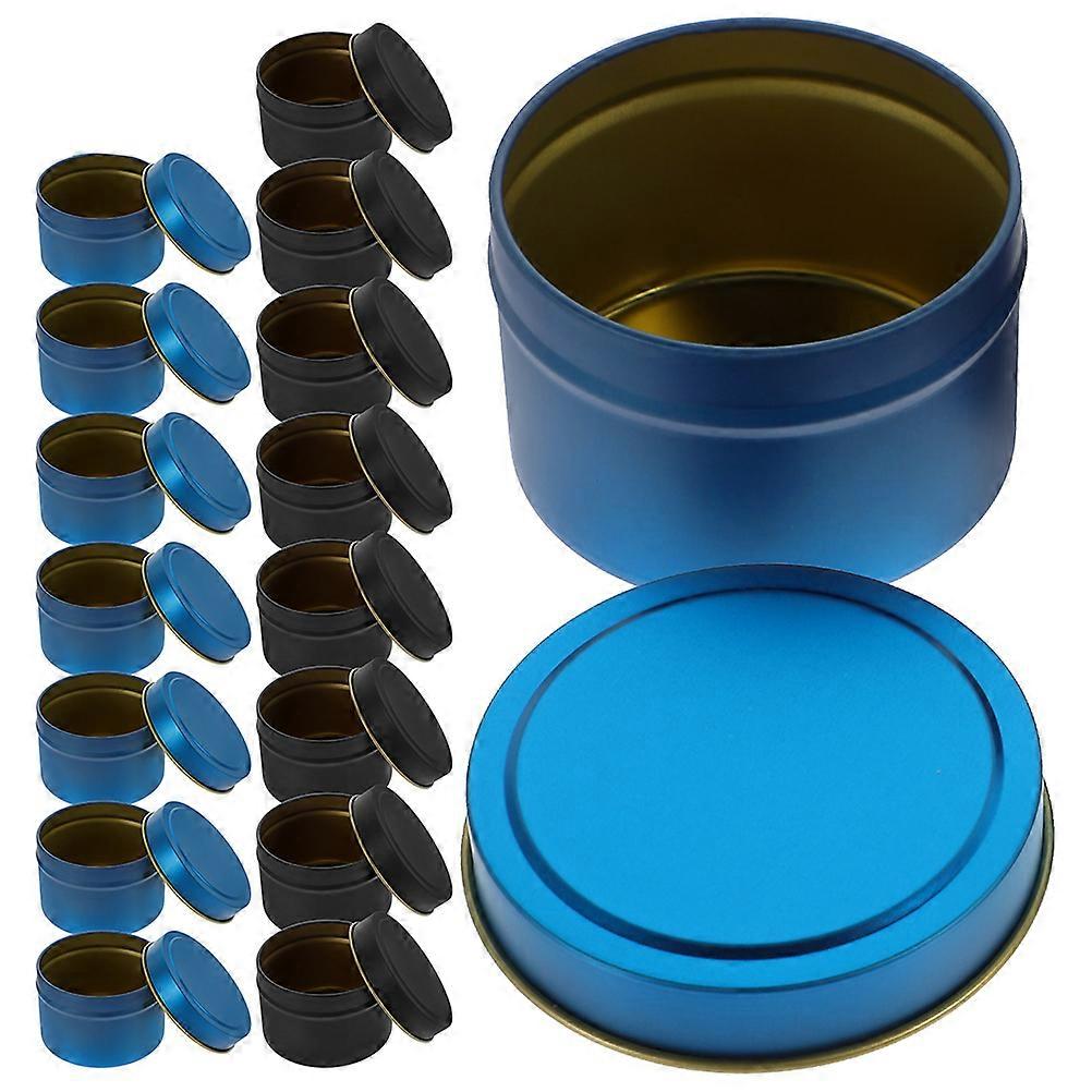 16Pcs Tinplate Candle Tins with Lids for DIY Aromatherapy Candles Multi-Function Storage Use
