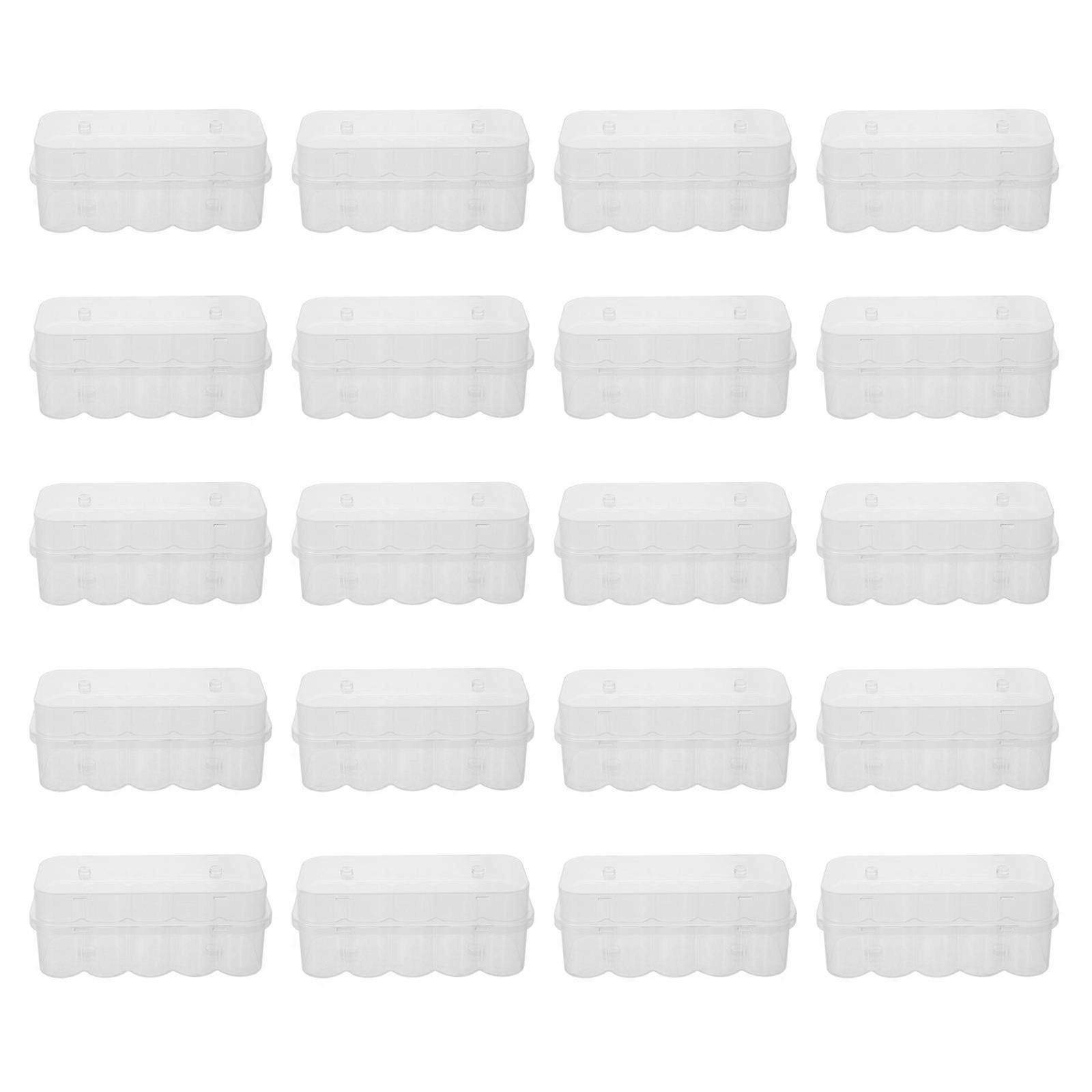 Storage Box Transparent Vial Case for Freezer Use 20Pcs