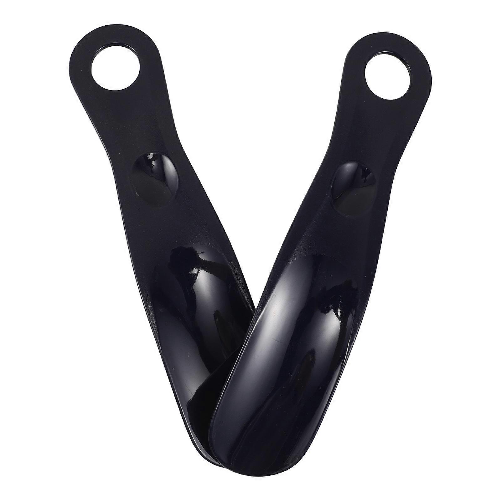 Plastic Shoe Horn Compact Helper for Shoe Using 2Pcs for Boots and Sandals