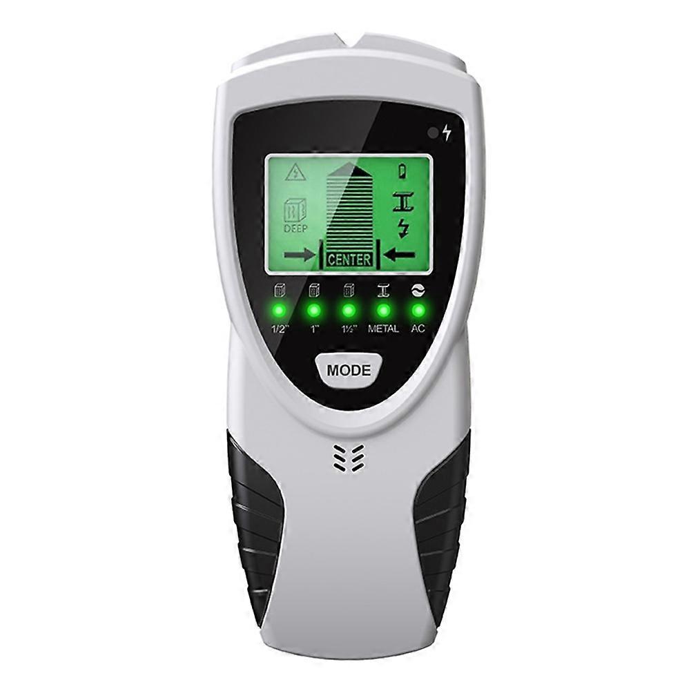 Metal Detector Backlit AC Wood Stud Finder Cable Wires Depth Tracker Underground Wall Scanner