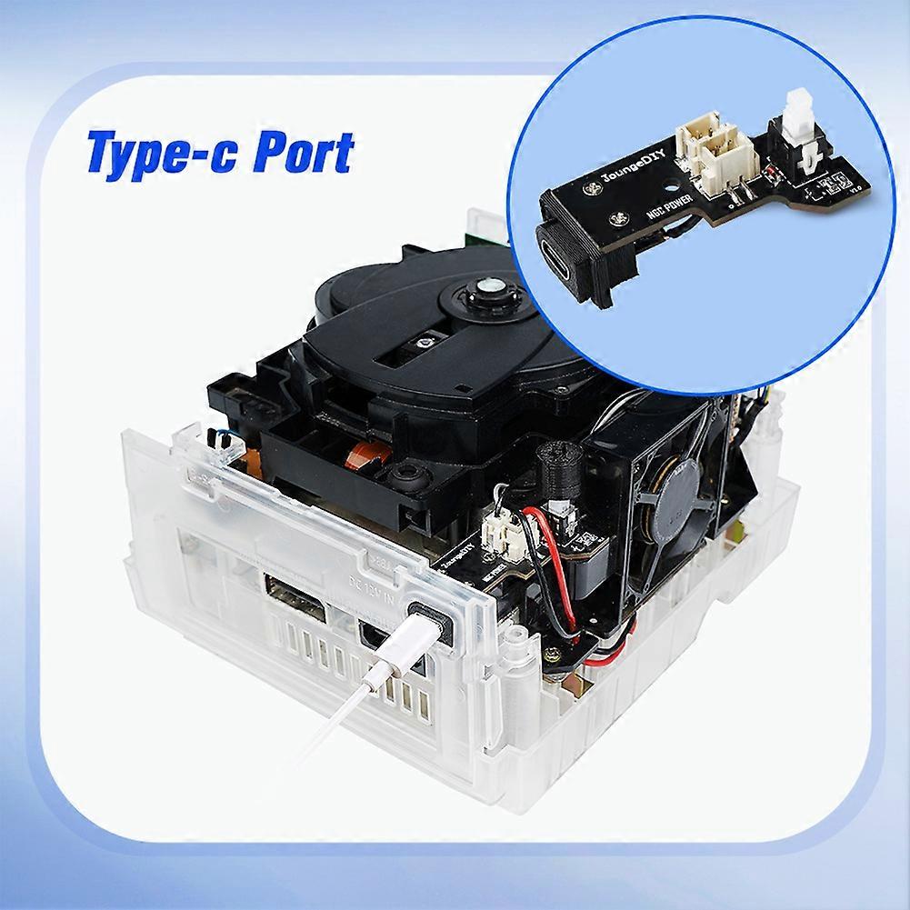 For NGC GameCube Power Adapter Type-C Interface Dedicated PSU Power Supply for NGC Game Console DOL-001/101