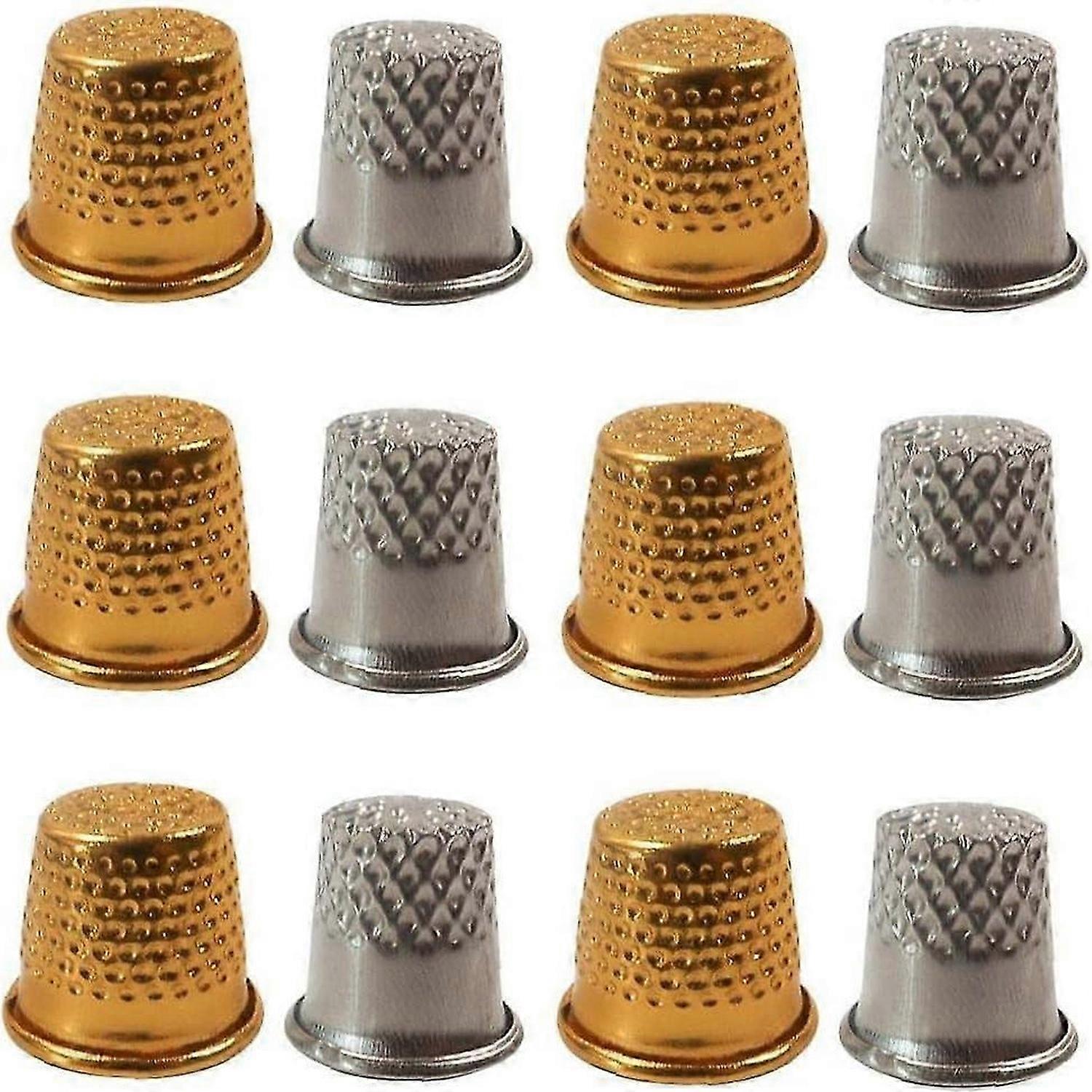 80pcs Sewing Cap Finger Protector Sewing Guards Thumb Thimbles for Sewing Embroidery