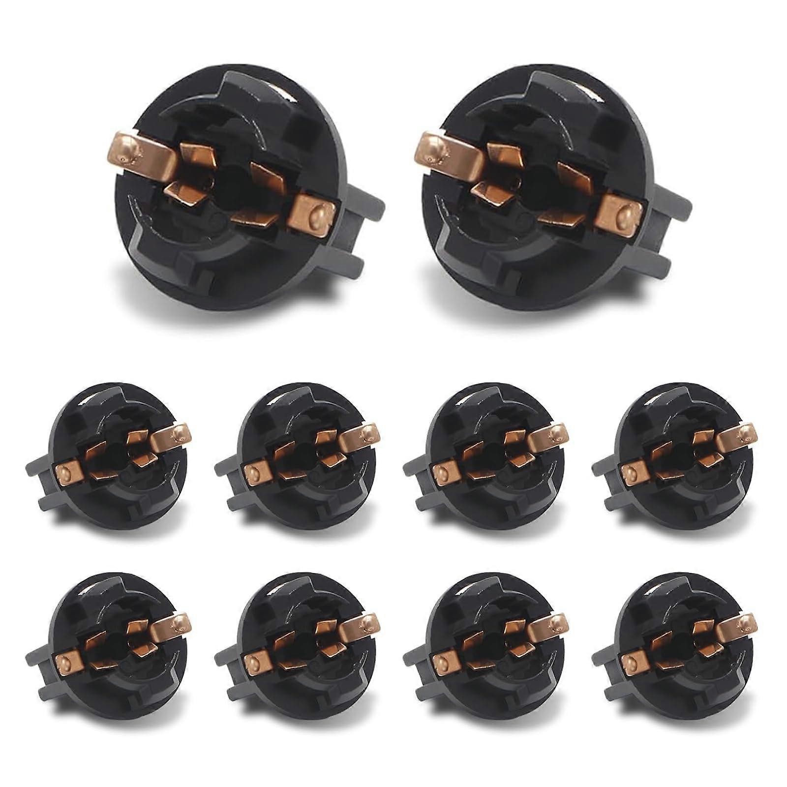 10 PCS T10 Twist Lock Instrument Panel Light Socket Set, Waterproof Durable Car Dashboard Lamp Holder