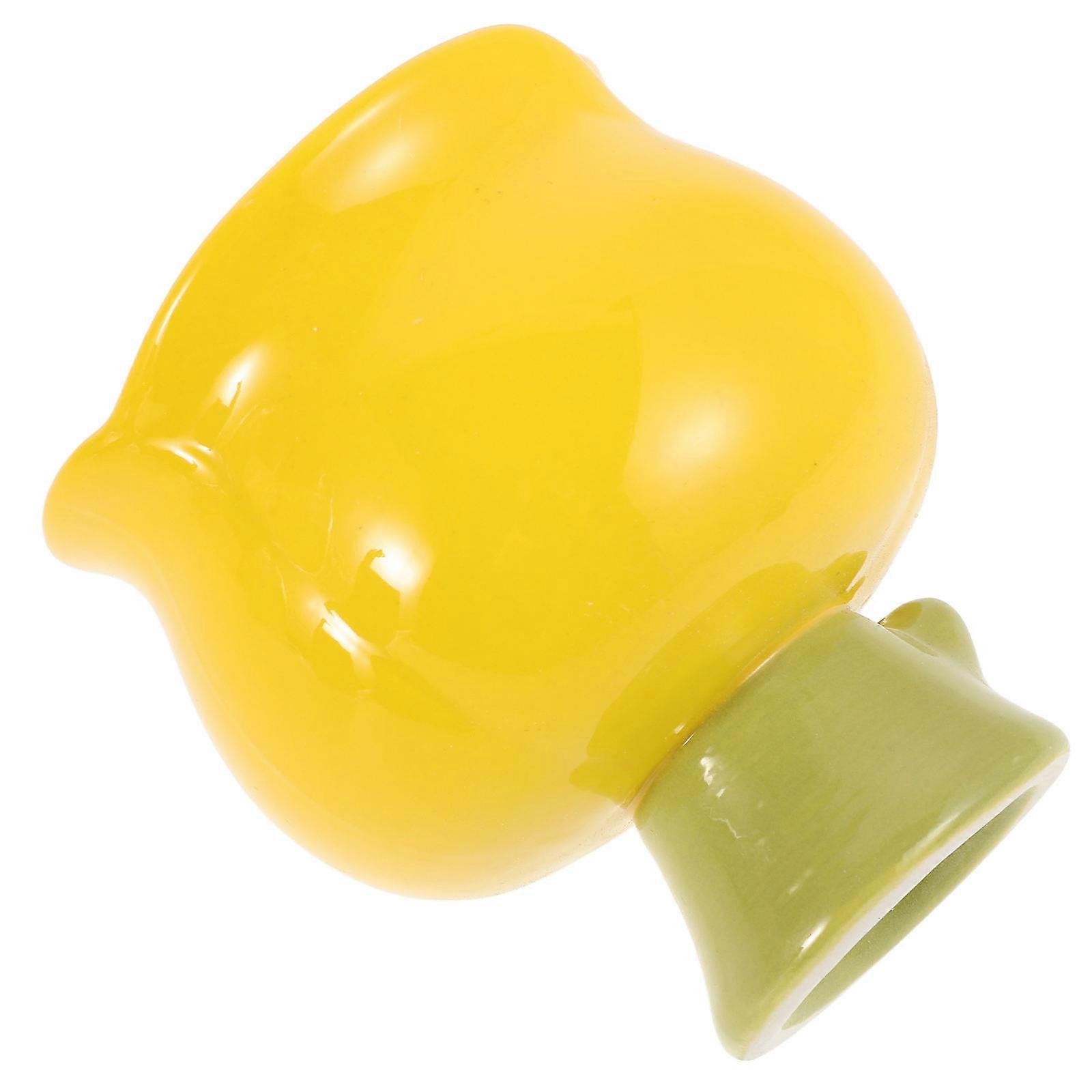 Creative Ceramic Tulip Cup for Ice Cream and Candle Use 2Pcs