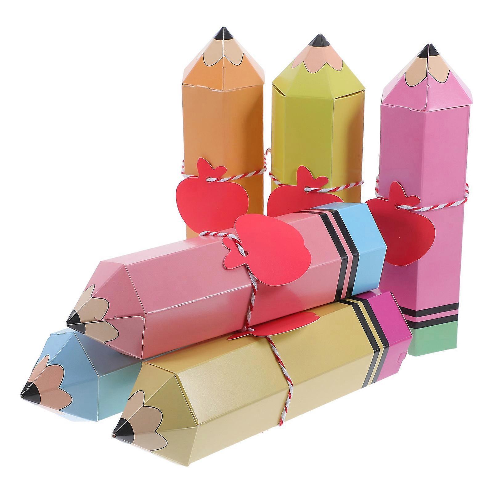 Back to School Candy Boxes Pencil Shaped for Party Use 60Sets