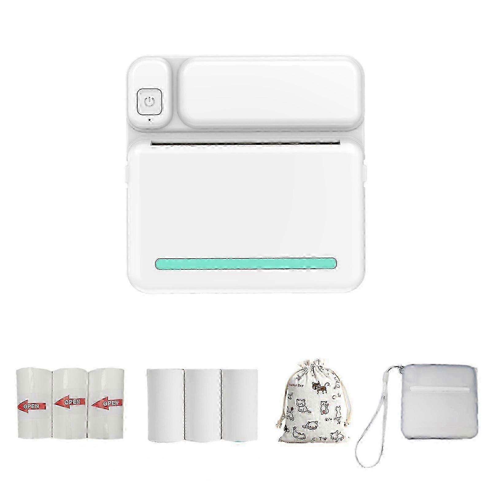 Portable 57mm Bluetooth Thermal Printer Wireless Mini POS Receipt Photo Printer for Android iOS Devices Mobile Printing