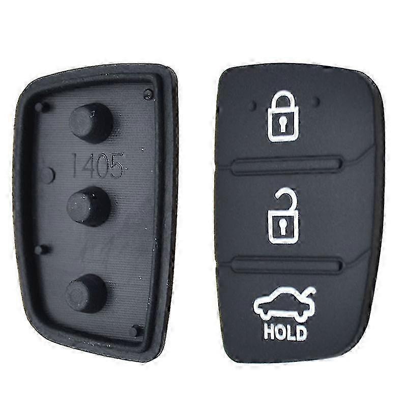 Remote Key Rubber Button Pad compatible with Hyundai Tucson ix35 Santa Fe Replacement Shell