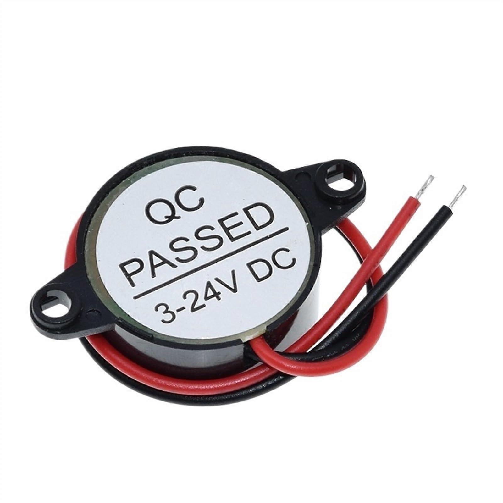 Warning Buzzer Piezoelectric Alarm DC 324V  Decibel Alert Dual Mode Sound for Industrial Use