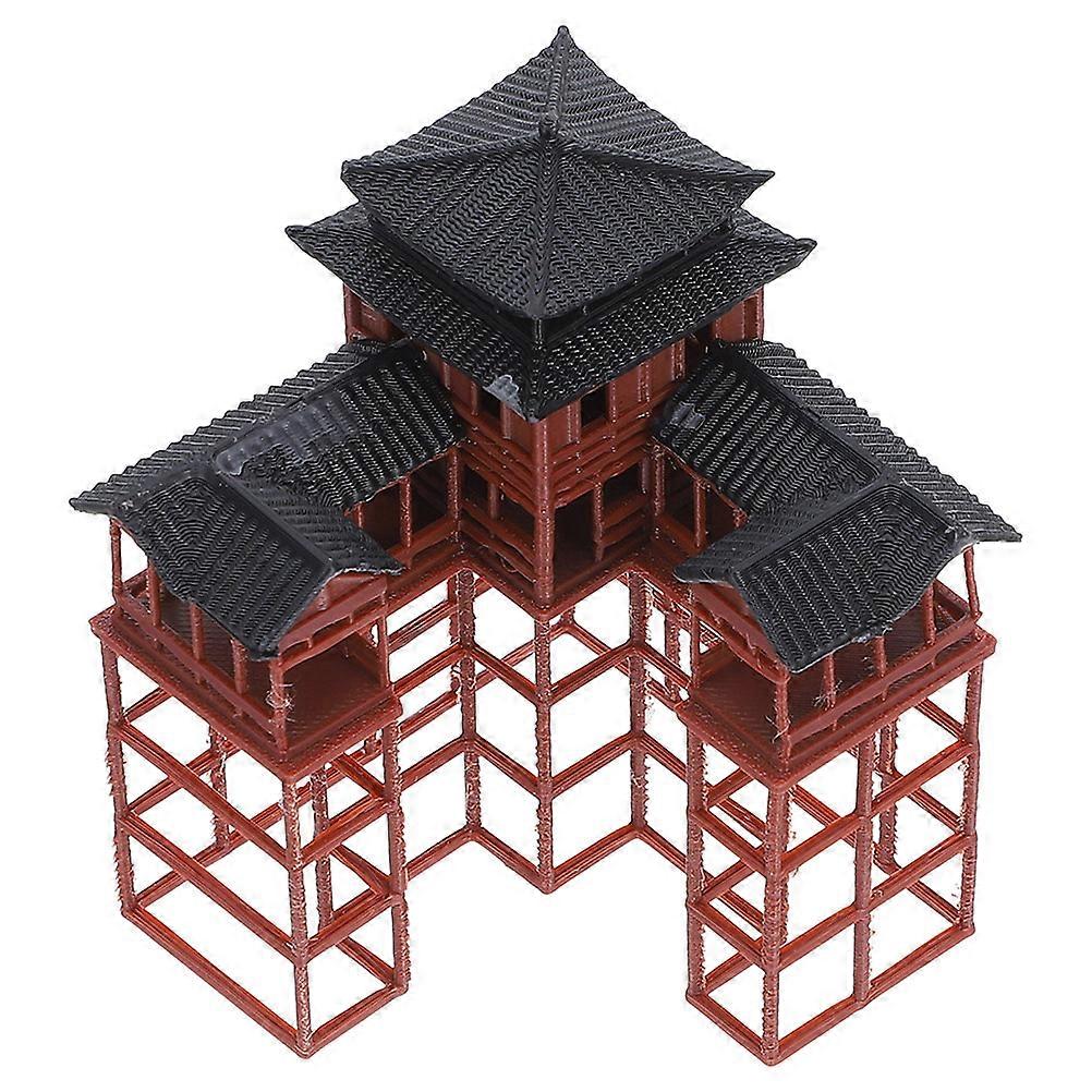 Fish Tank Pavilion Statue Mini Garden Statue for Decoration Use