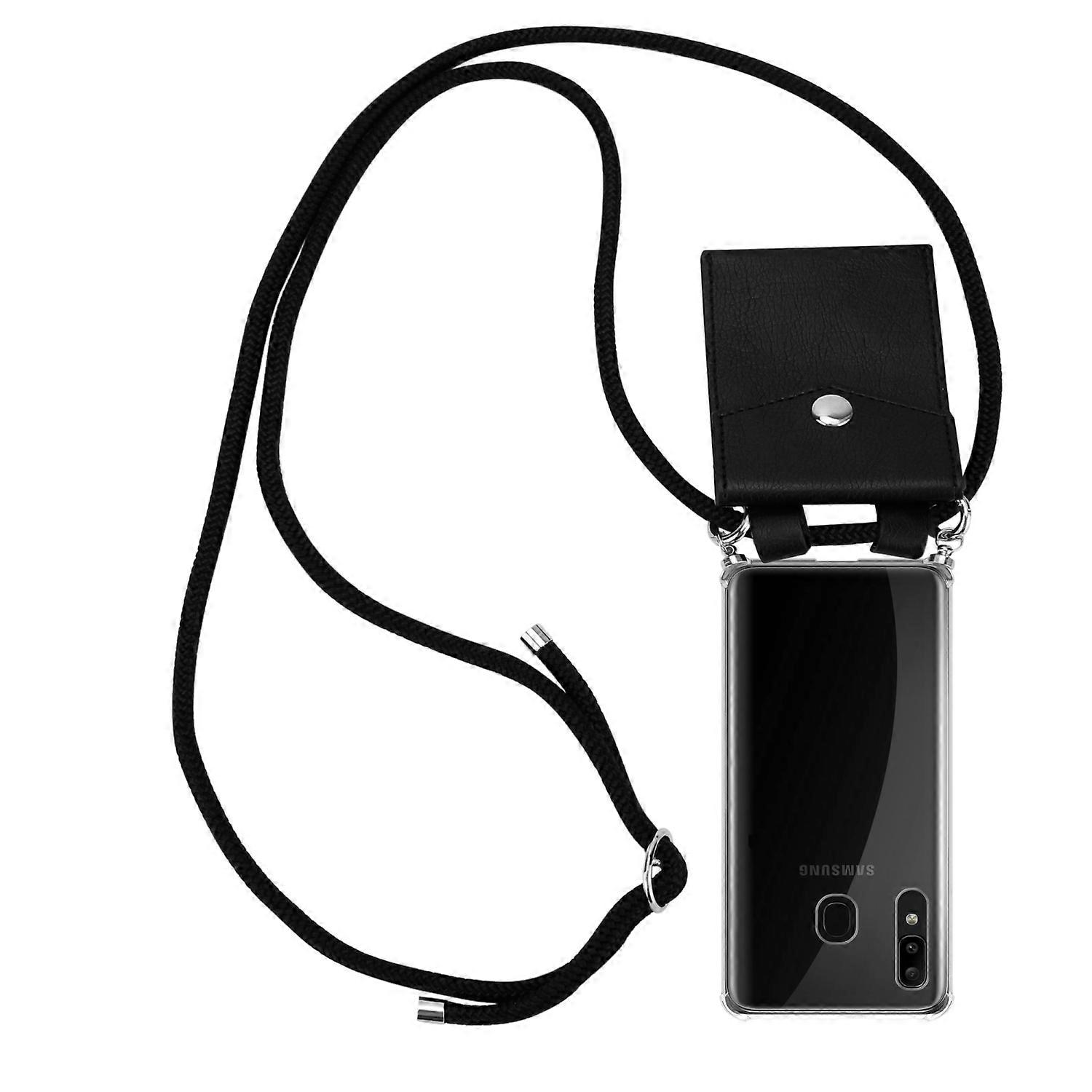 Samsung Galaxy A20 / A30 / M10s Case Silicone Protective Case - Cord with Silver Elements