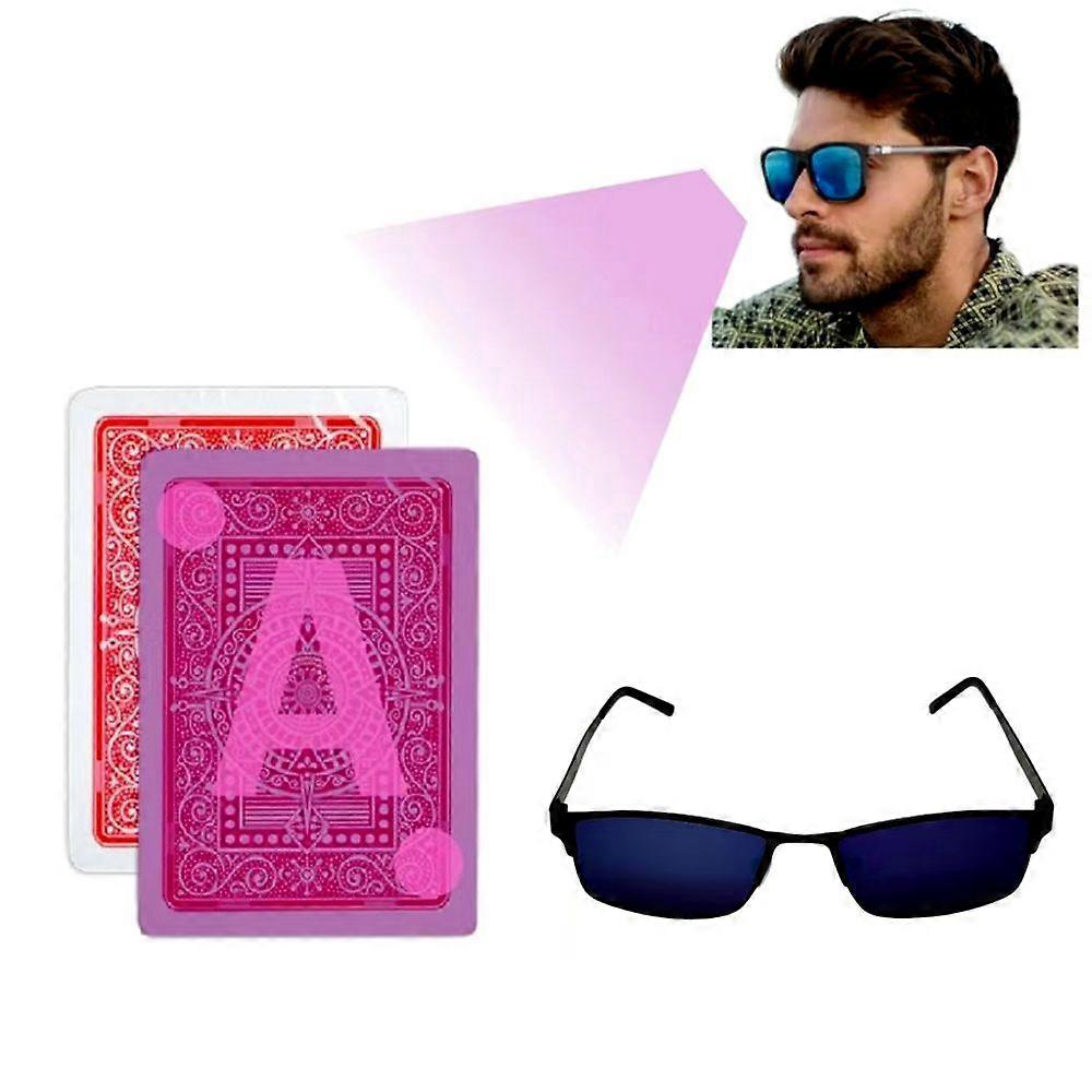 Poker Cheating Glasses For Marked Deck Tricks(Only Glasses)