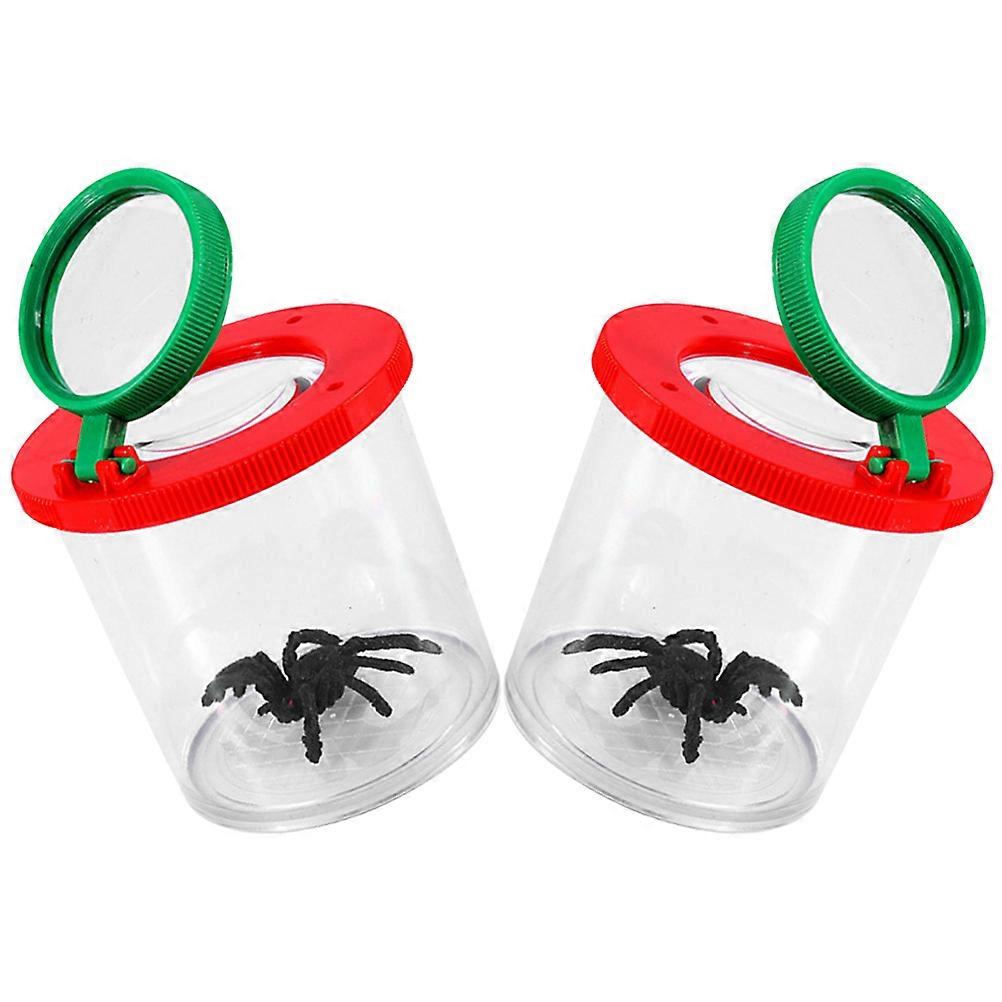 Insert Bug Viewer Magnifier Box for Collecting Insects 2Pcs Set