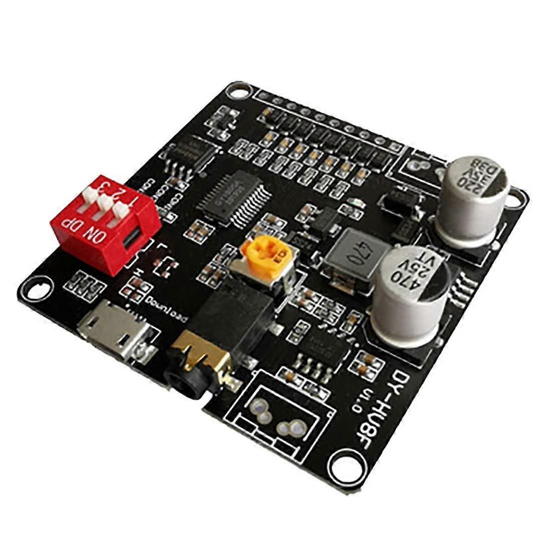 DYHV8F 12V 24V Voice Playback Module 10W 20W Serial Control Builtin MP3 Player 8MB Storage for DIY