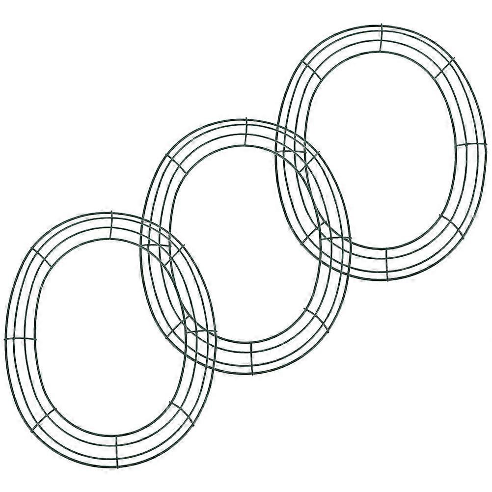 3 Pcs Eggs Ring Holder Easter Accessories DIY Wreath Frames Easter Wreath Hoop The Circle Wrought Iron