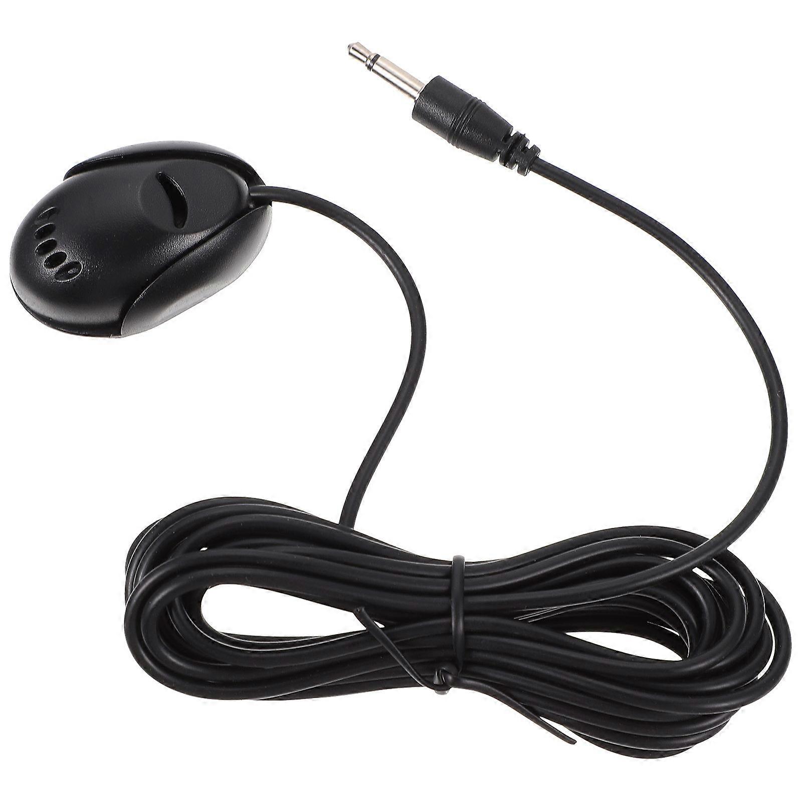 Car Microphone Stereo Mini Wired External Microphone for Pc 3Pcs