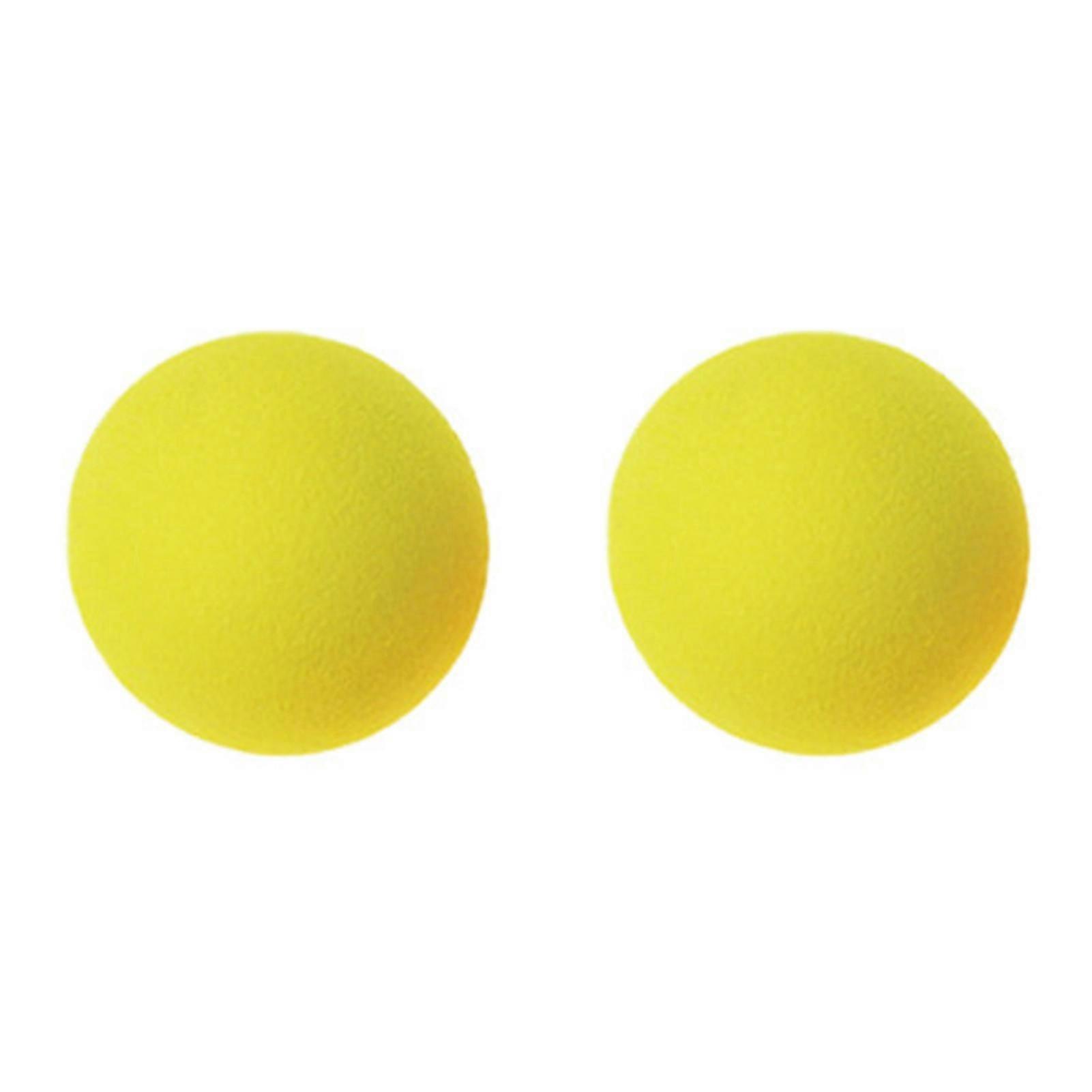 2pcs 60mm elastisk solid farve Eva Golf Practice Bolde til udendørs sport