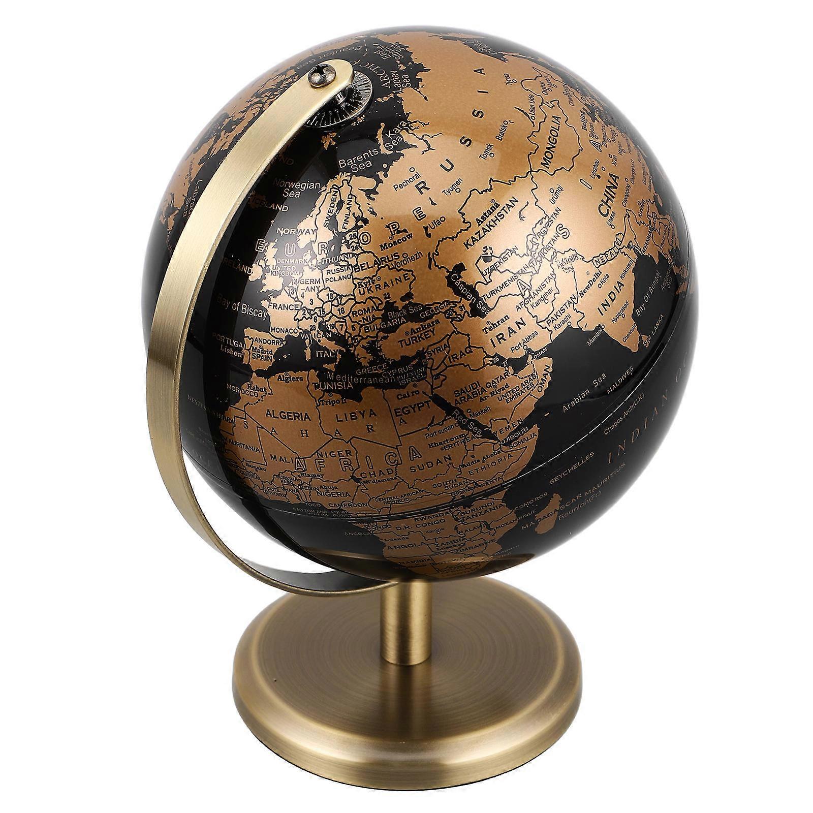 Golden Antique Globe for Decor Globe Ornament