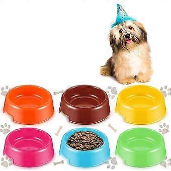 6 Pcs Puppy Dogs Birthday Party Supplies Plastic Dog Bowls Bulk, Reusable Food Feeding Water Pet Bowl for Cat Paw Party Favor