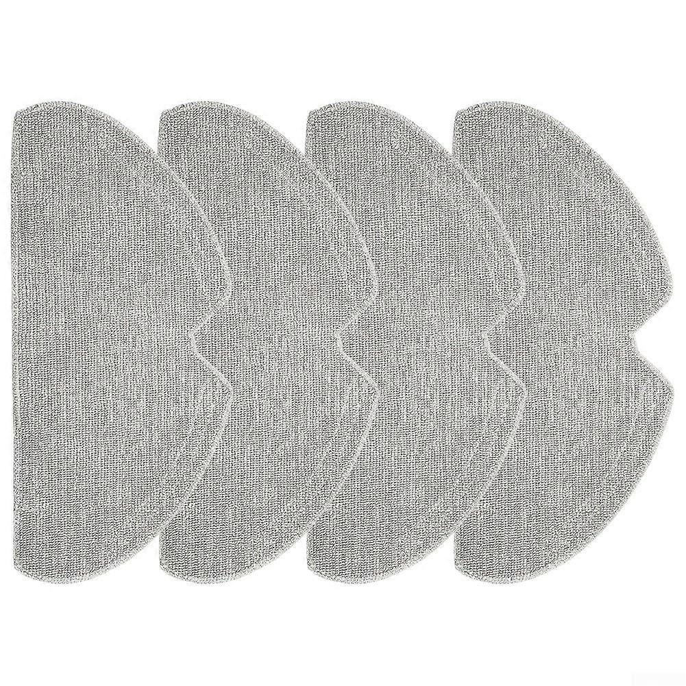 Robot Vacuum Mop Cloth Replacement for Mova S10/S10 Plus, 4Pack Grey Durable Microfiber Pads