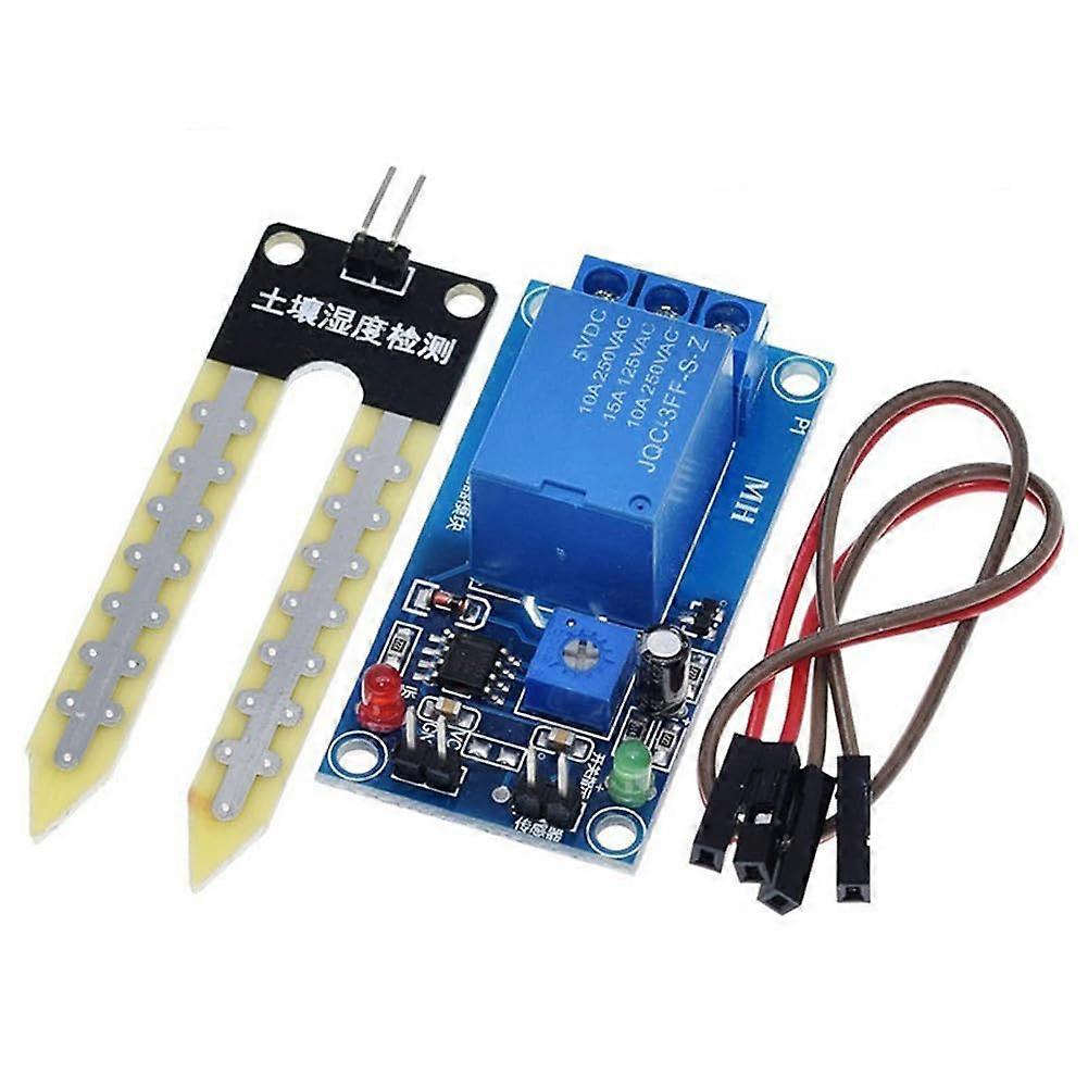 DC 5V Soil Moisture Sensor Module with Relay Control for Smart Automatic Watering System