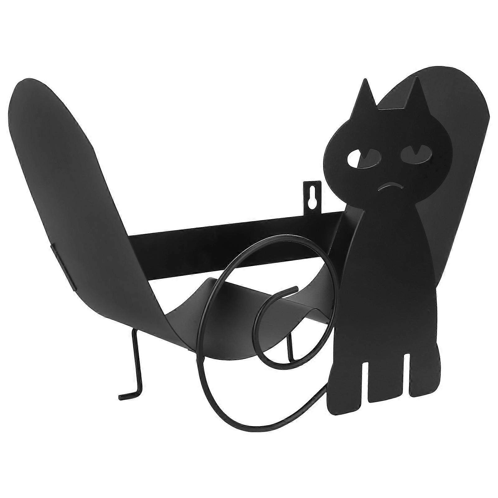 Cat Shape Roll Paper Storage Rack for Home Use Wall Hanging Holder