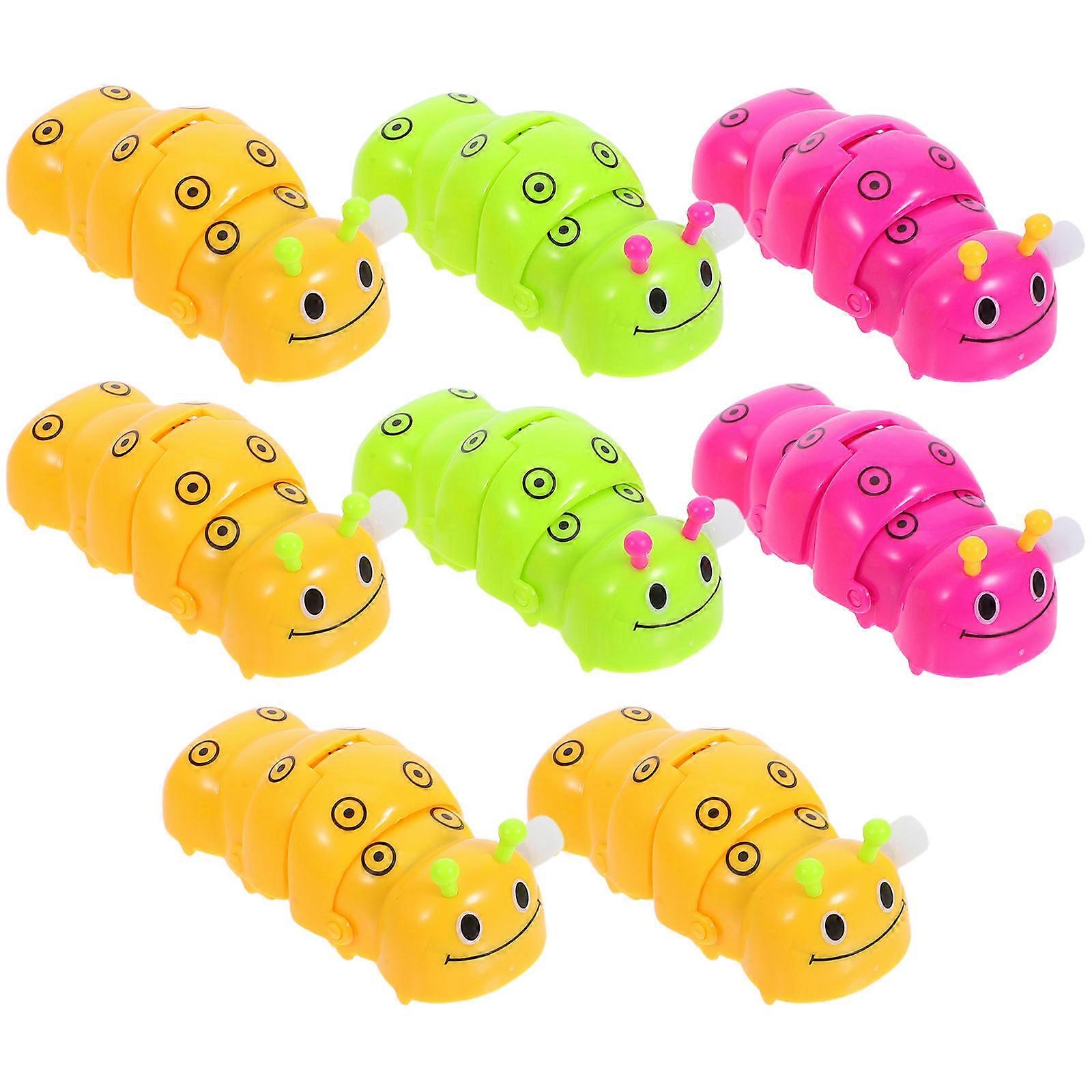 Educational Plaything Caterpillar Toy for Playing 8Pcs Random Color