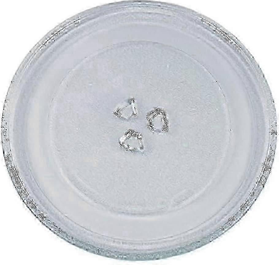 Prato giratório universal de vidro para micro-ondas com 3 suportes, 24,5 cm (25-26 polegadas).