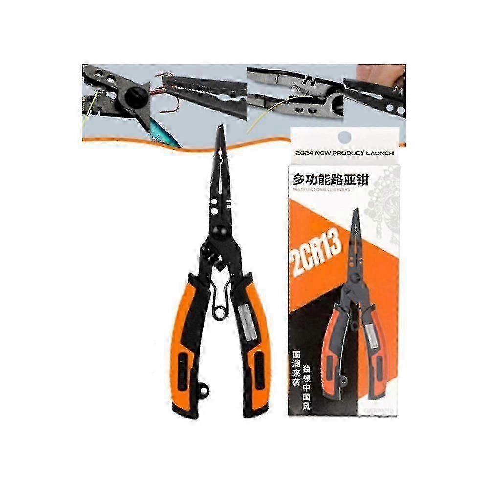 25-26 Multifunctional Fishing Pliers,Upgraded Muti-Function Hook Remover and Split