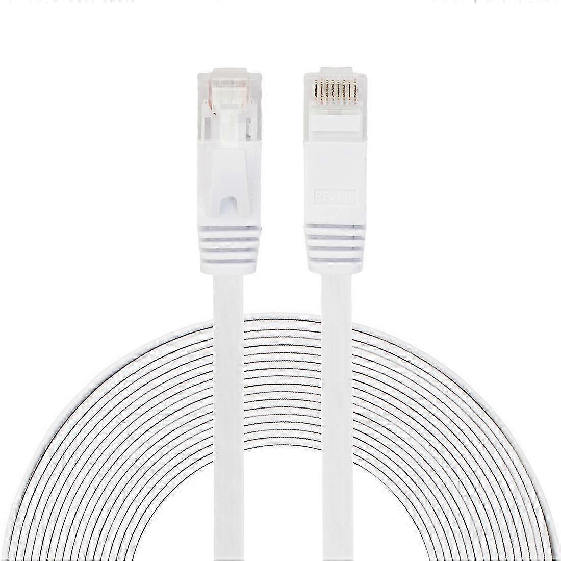 25-26 8m CAT6 Ultra-thin Flat Ethernet Network LAN Cable, Patch Lead RJ45
