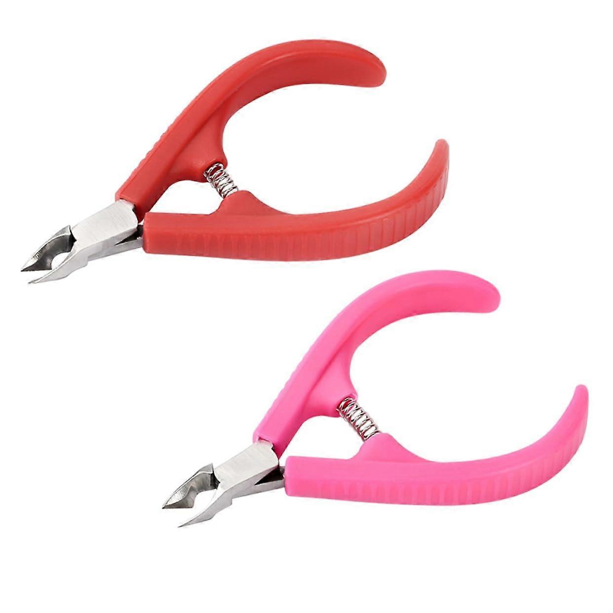 Nail Clipper and Cuticle Nipper Set with Sharp Precision Cutting, Ergonomic Grip, Stainless Steel