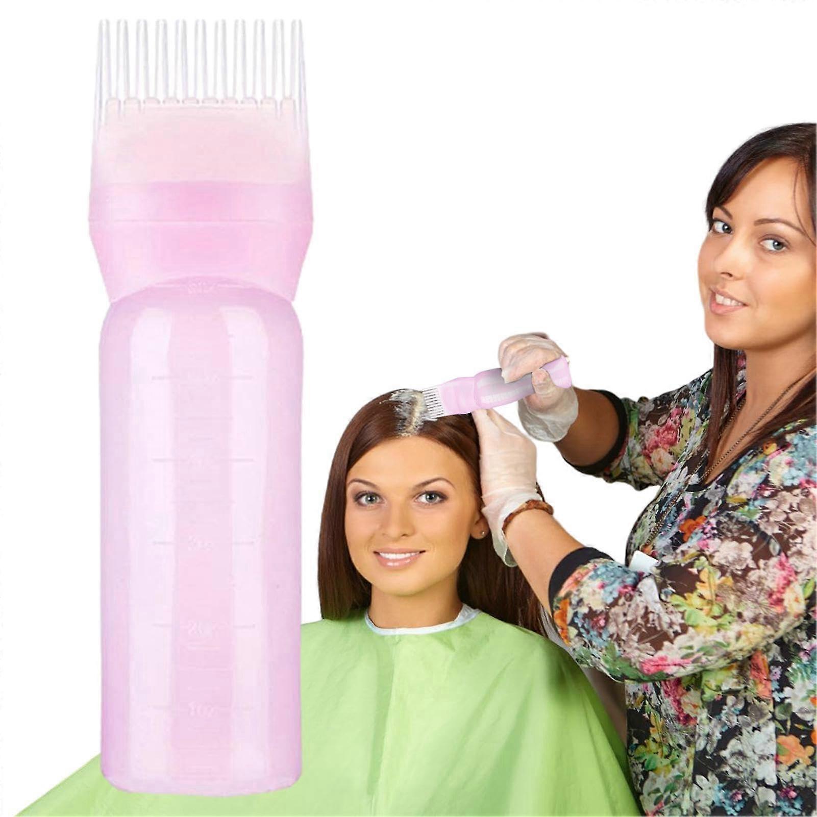 Hair Dye Applicator Bottle with Scale for Mess Root Touch Up and Even Color Coverage