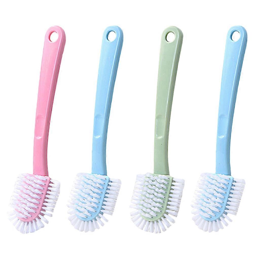 Plastic Cleaning Brush Shoe Brush for Cleaning 4Pcs with Long Handle