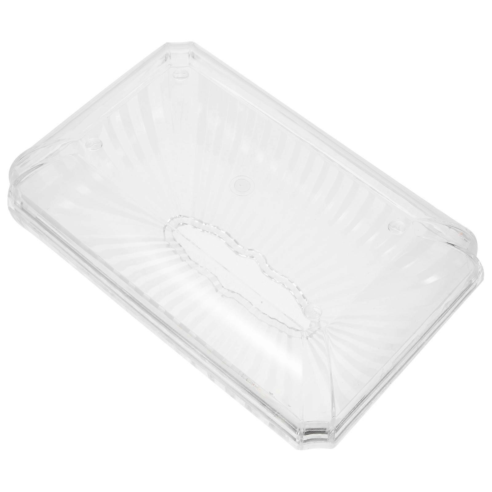 Transparent Acrylic Tissue Box for Storing with Unit