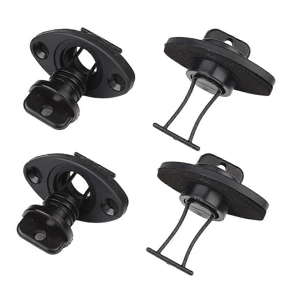 Boat Drain Plug Kayak Drain Plug Kit for 12Pcs Black Universal Use