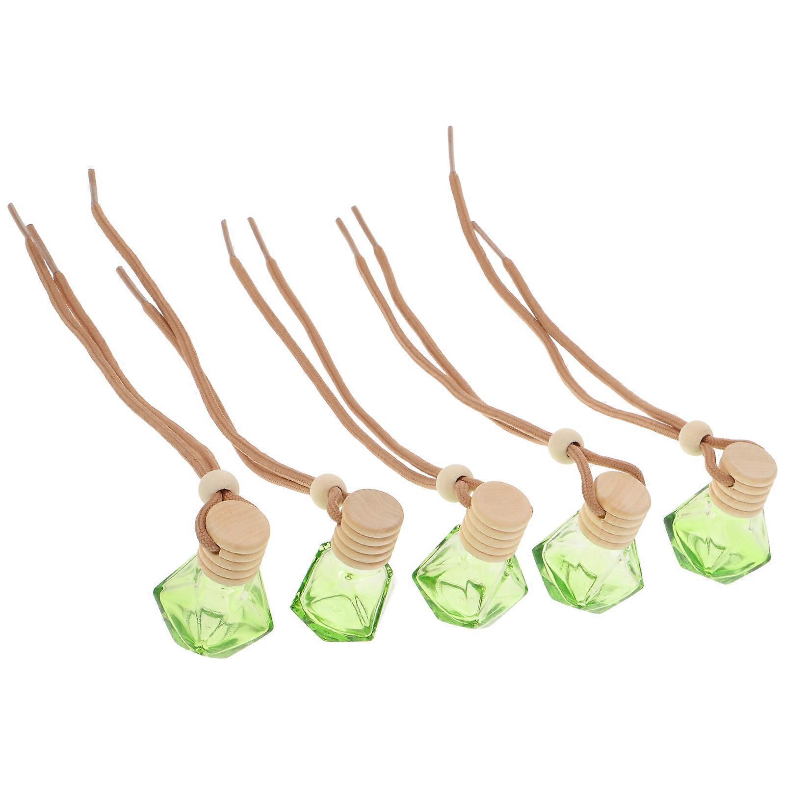 Car Perfume Bottle Pendant Hanging Essential Oil Diffuser with 35Pcs