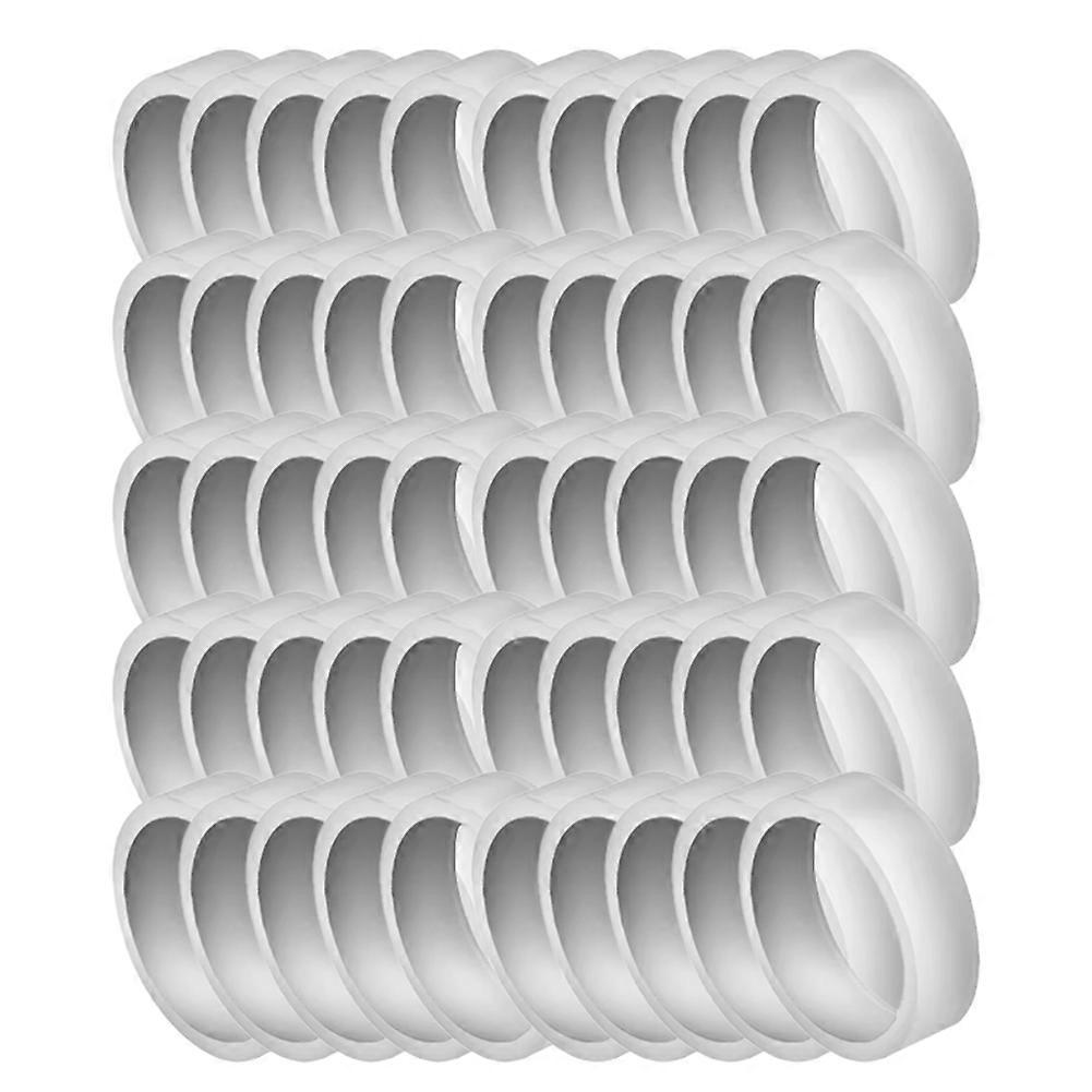 50pcs Silicone Joystick Elastic Guard Ring Invisible Protective Ring for PS5/PS4/Switch/Xbox Controller Ring Cover