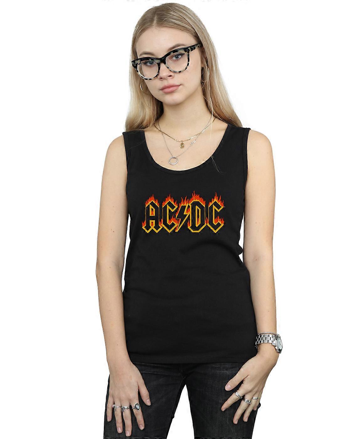 AC/DC Women's Flames Logo Vest